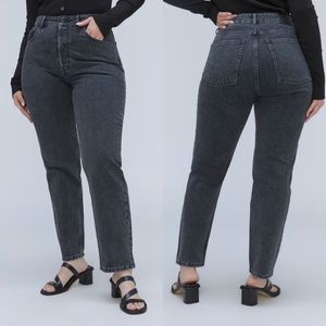 NWT Everlane The Curvy 90’s Cheeky Jeans Washed Black